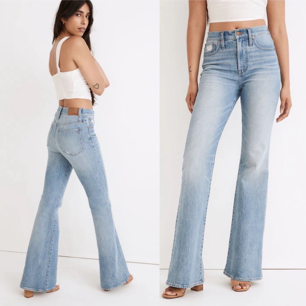 Madewell‎ The Perfect Vintage Flare Jean in Delavan Wash Size 32